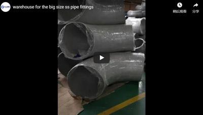 Warehouse For The Big Size Stainless Steel Fittings